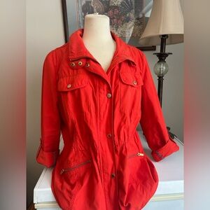 Lands' End Women's Spring Jacket Lightweight Windbreaker Coat Size XL 18 Classic